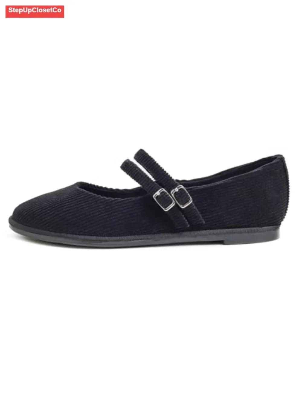 Women's Memory Foam Mary Jane Flats - Cushioned Comfort Buckle Shoes